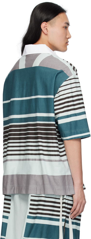 Polotröja Craig Green Craig Green Striped Lace-Up Polo Flerfärgad | CGSS25CJETSS24, 2