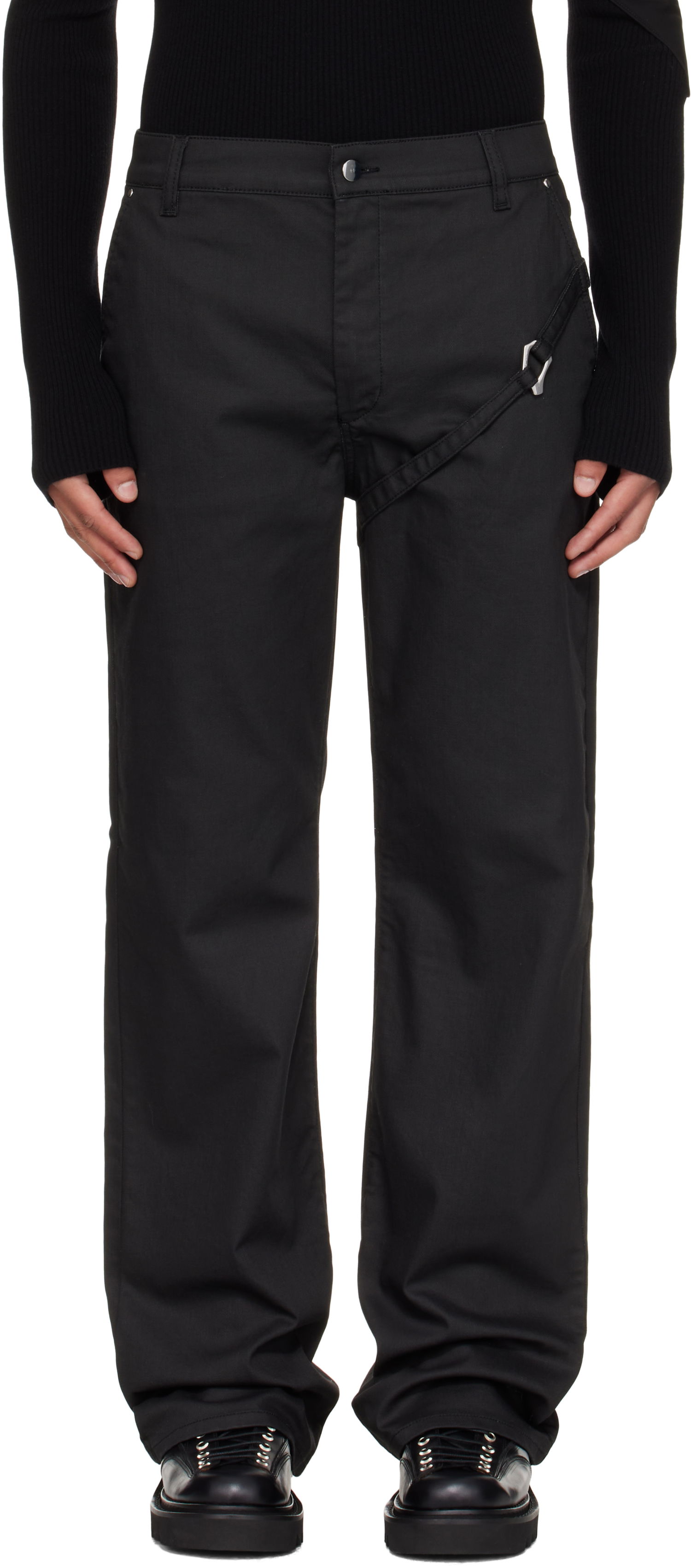 Byxor HELIOT EMIL Heliot Emil Transmittance Tactical Trousers Svart | AW25_M_10_209_BLK01, 0