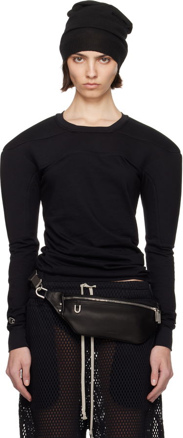 Sweatshirt Rick Owens Rick Owens Champion Edition Girdered Harness Sweatshirt Svart | CW01E1707 CHJG, 0