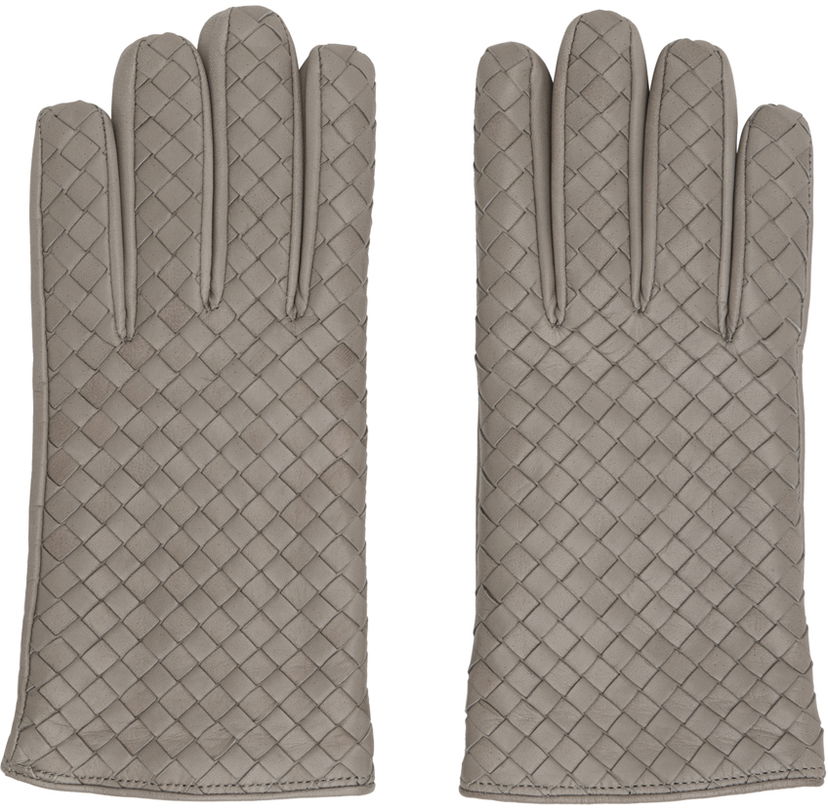 Handskar Bottega Veneta Leather Gloves Grå | 769809 V0171 8399