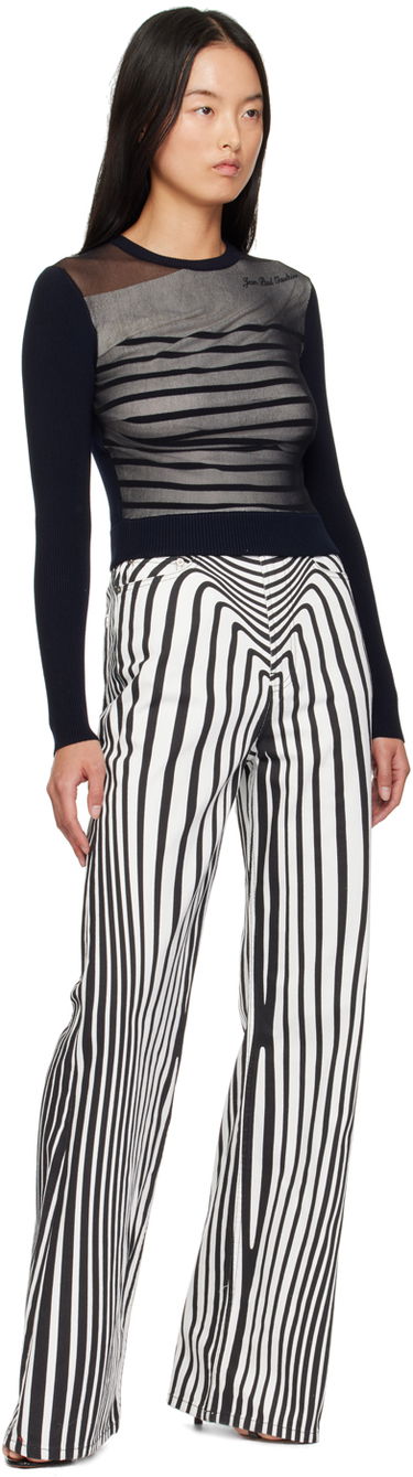 T-shirt Jean Paul Gaultier Striped T-Shirt Mörkblå | 24/30-F-PL067B-M064-590100, 3