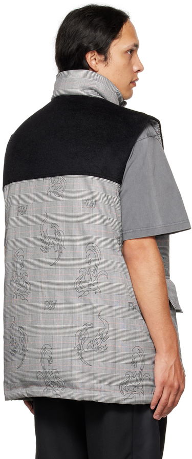 Väst Feng Chen Wang Feng Chen Wang Printed Down Vest Grå | FUF14VS02, 2