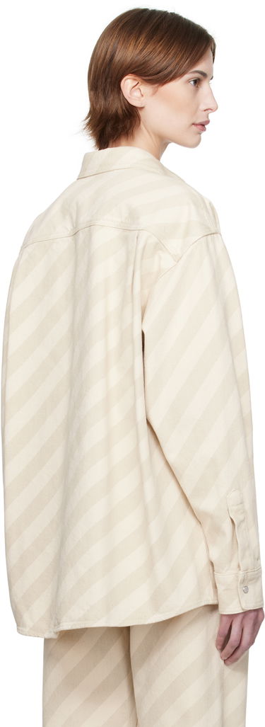 Skjorta Marni Marni Boxy Denim Shirt Beige | CAJD0601S0 USCX37, 2