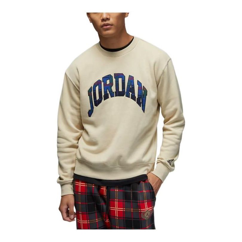 Sweatshirt Jordan Jordan FW22 Logo Sweatshirt Beige | DV1576-206