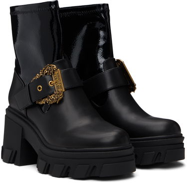 Sneakers och skor Versace Sophie Baroque Buckle Boots Svart | E79VA3S80_EZSC73, 3