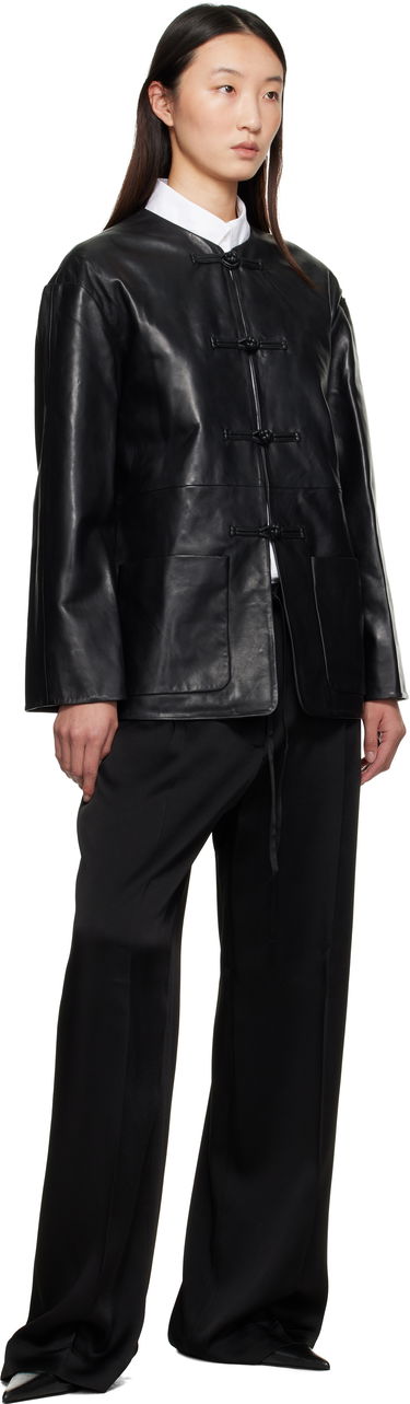 Jacka Róhe Róhe Mandarin Leather Jacket Svart | 416-11-073, 3