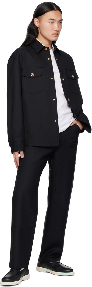 Kläder Versace Versace Giuliano Loafers Svart | 1017591_1A12647, 4