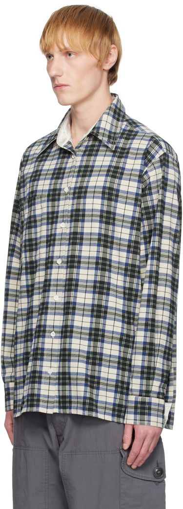 Skjorta Maison Margiela MM6 Maison Margiela Checkered Placket Shirt Vit | SH2DT0016 M35444, 3