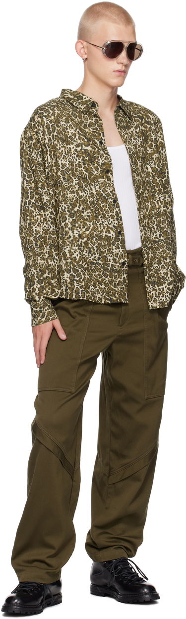 Skjorta ISABEL MARANT Isabel Marant Cybilio Leopard Print Shirt Beige | CH01B-B4I03H, 3