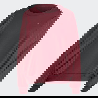 Sweater adidas Originals Premium Essentials Nylon Hybrid Sweater Bourgogne | IC5306, 4