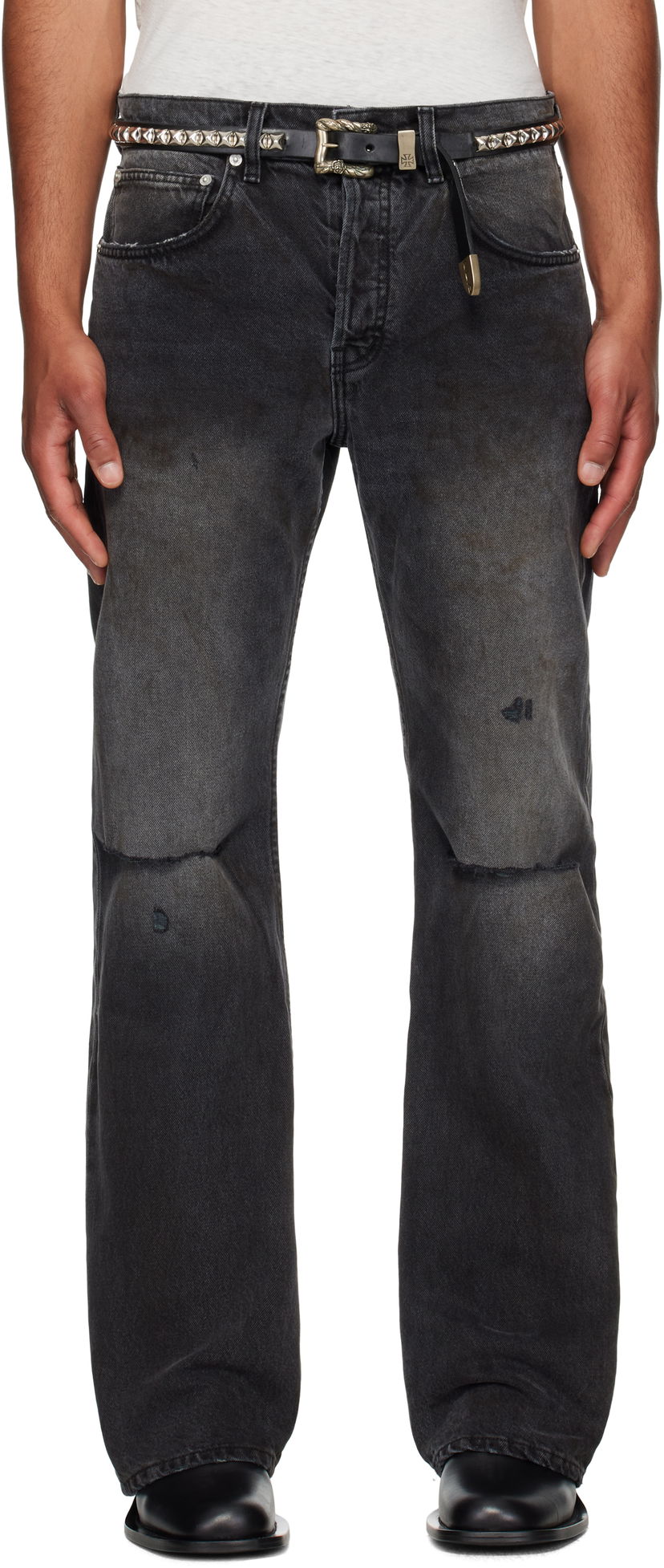 Jeans Enfants Riches Déprimés Enfants Riches Déprimés Wider Flare Leg Jeans Svart | 050-400