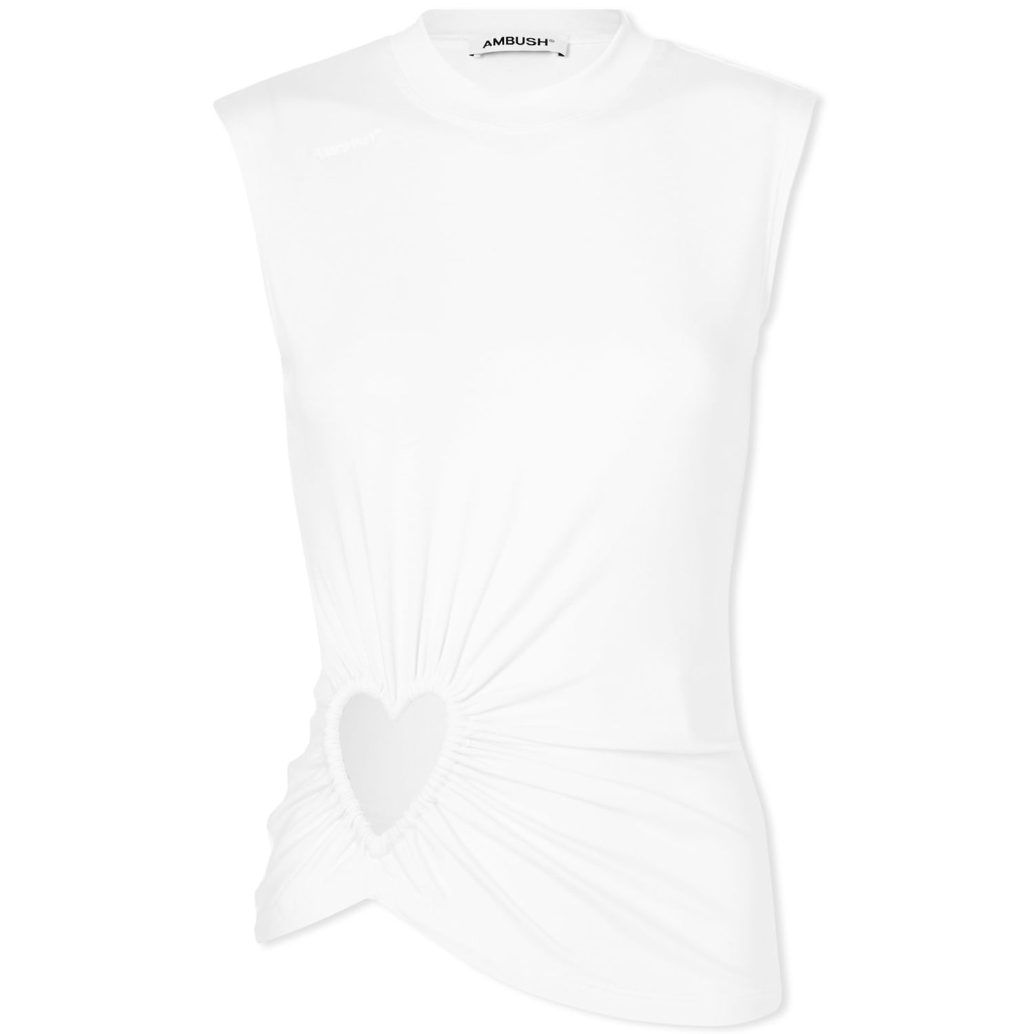Linne Ambush Cut Out Hearts Vest Top Vit | BWAD049S23JER0010300-133, 0