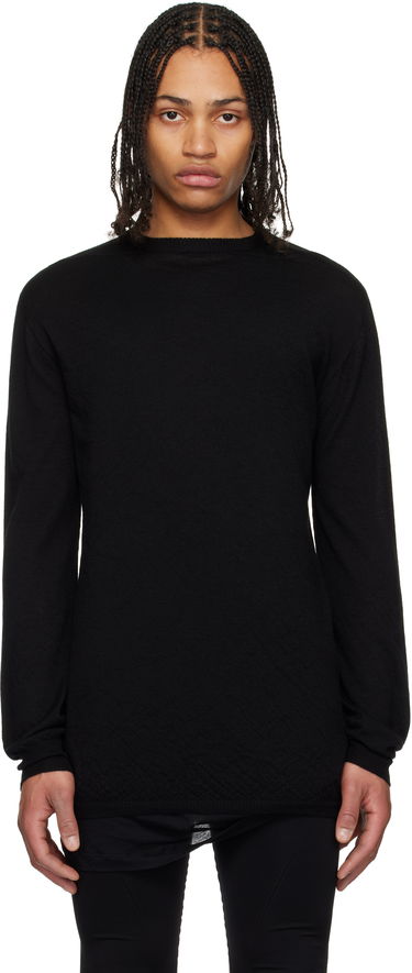 Sweater Rick Owens Rick Owens Hollywood Oversized Level Sweater Svart | RU01E5627 WS, 0