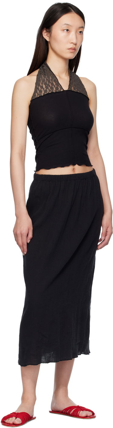 Kjol Baserange Baserange Folio Midi Skirt Svart | SKFO-LC-SU25, 3