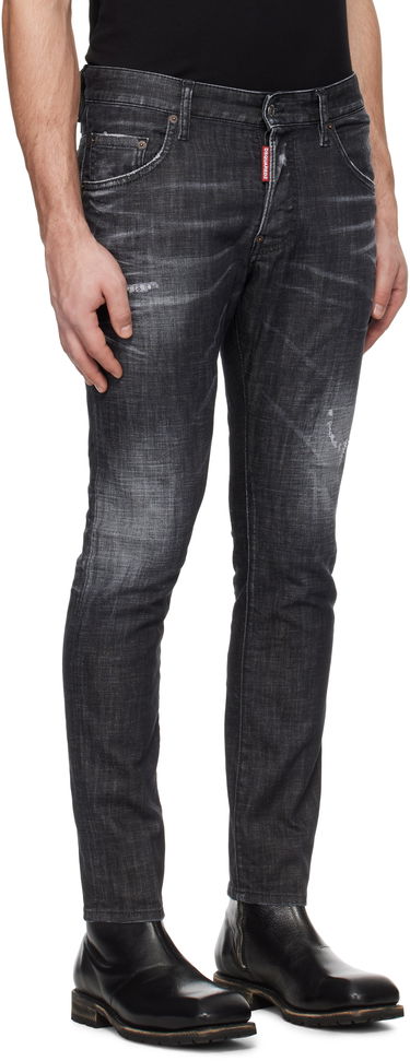 Jeans DSQUARED2 Dsquared2 Easy Wash Skater Jeans Svart | S74LB1617_S30357, 1