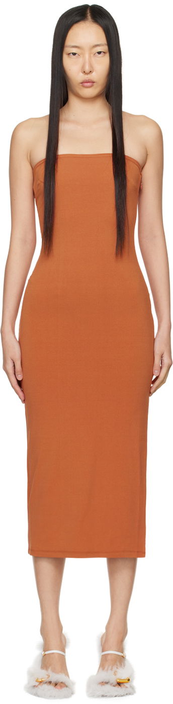 Klä Miaou Miaou Lila Midi Dress Orange | 5025VISCRI