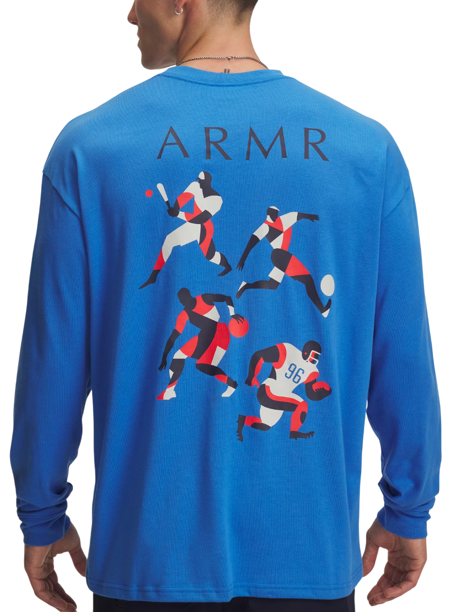 T-shirt Under Armour MODERN SPORT Oversized Long-sleeve T-shirt Blå | 6004885-402, 1