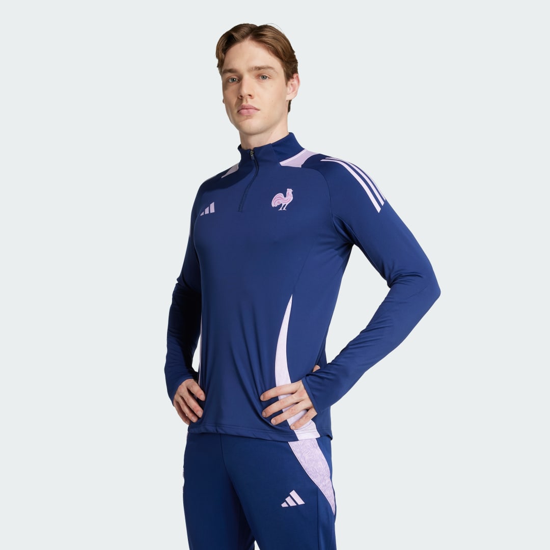Sweatshirt adidas Performance France Training Top Blå | JM2753, 0