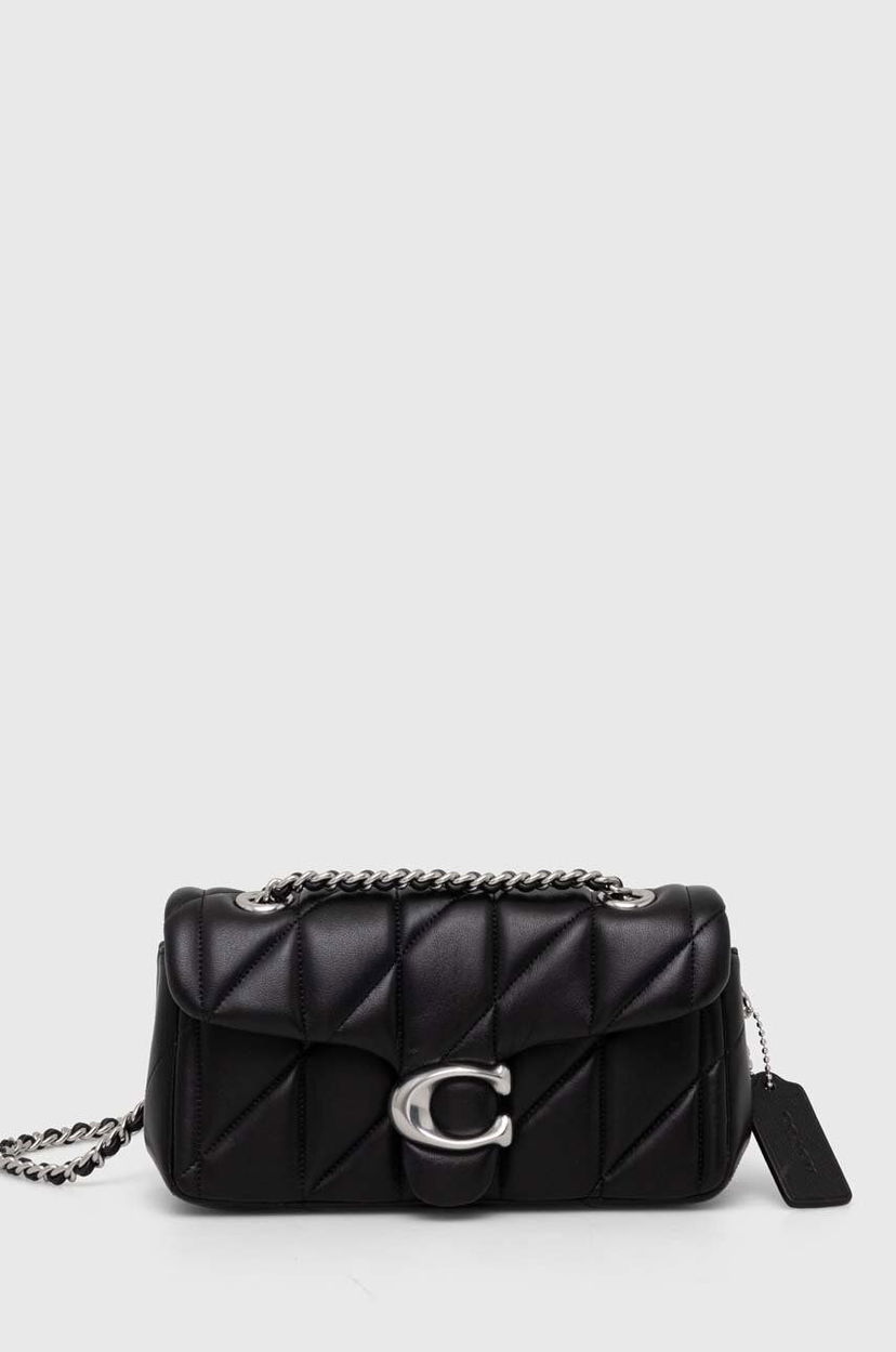 Axelväska Coach Tabby Leather Shoulder Bag Svart | CP149