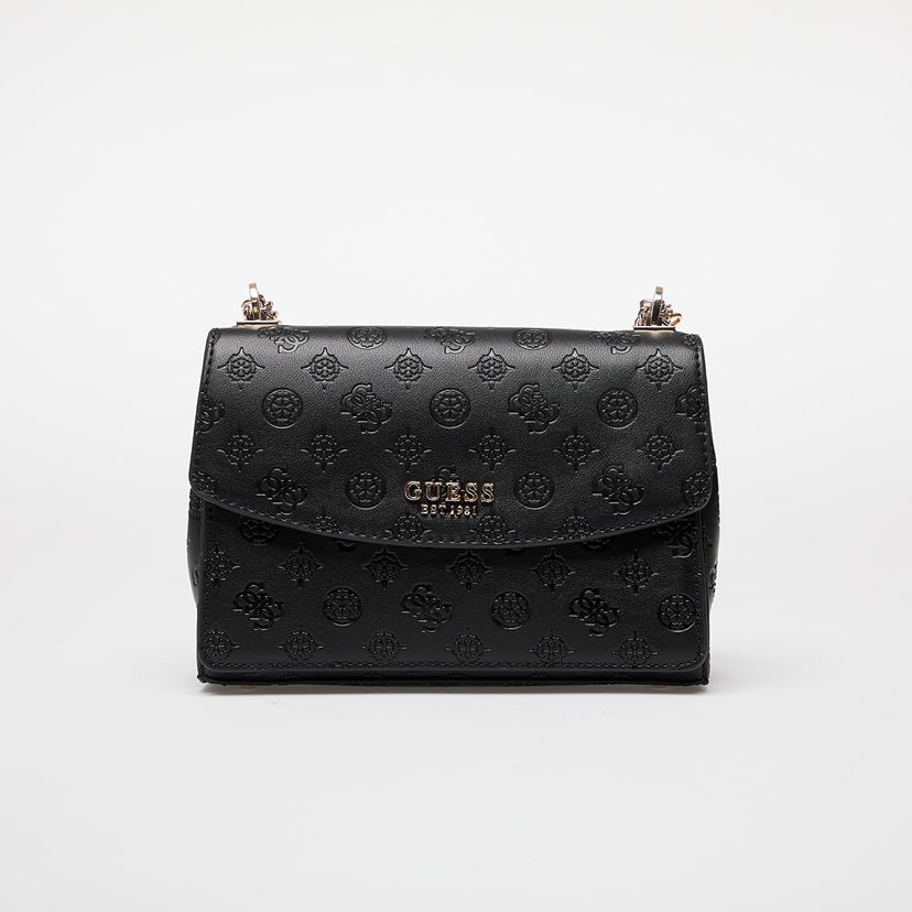 Axelväska GUESS GUESS Phoebe Convertible Crossbody Flap Bag Svart | HWPD9665210-BLO