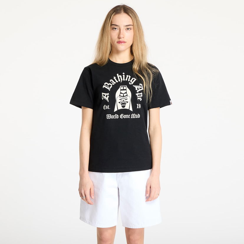 T-shirt BAPE A BATHING APE Mad General College T-Shirt Svart | 001TEL301059MBLK