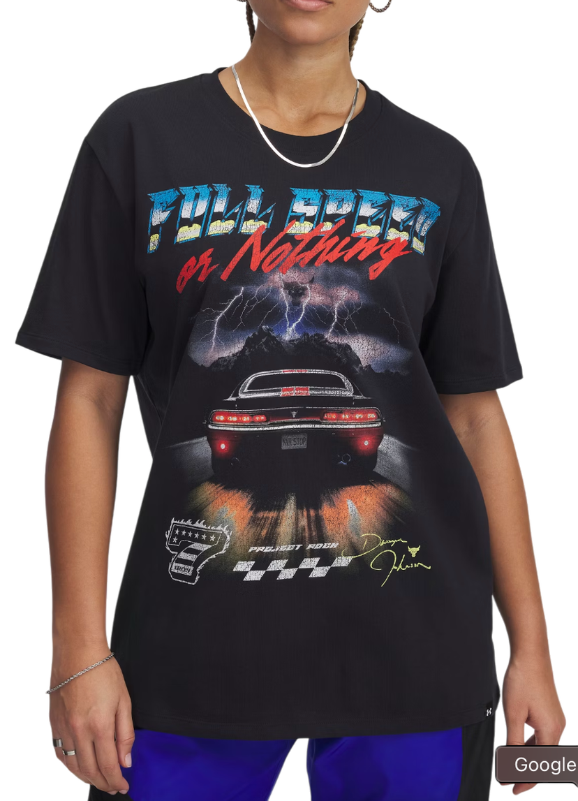 T-shirt Under Armour Project Rock Campus Graphic T-Shirt Svart | 1389716-001
