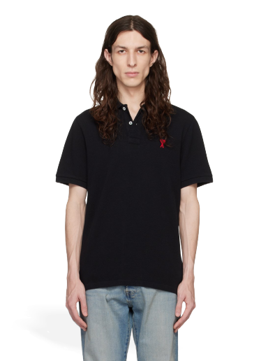 Polotröja AMI Polo Tee Svart | BFHPL001.760