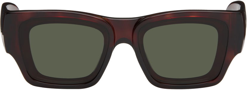 Solglasögon Loewe Paula's Ibiza Goggle Rectangle Sunglasses Brun | LW40172UM5652N 840126861495
