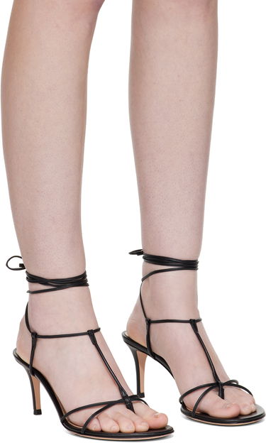 Sneakers och skor Gianvito Rossi Gianvito Rossi Strappy Nappa Heeled Sandals Svart | G32633-70RIC-NAP, 3