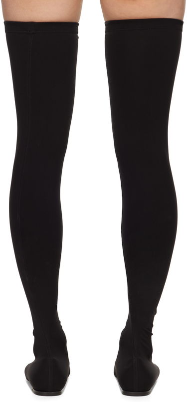 Sneakers och skor Dolce & Gabbana Stretch Jersey Thigh-High Flats Svart | CU1115 AV590, 1
