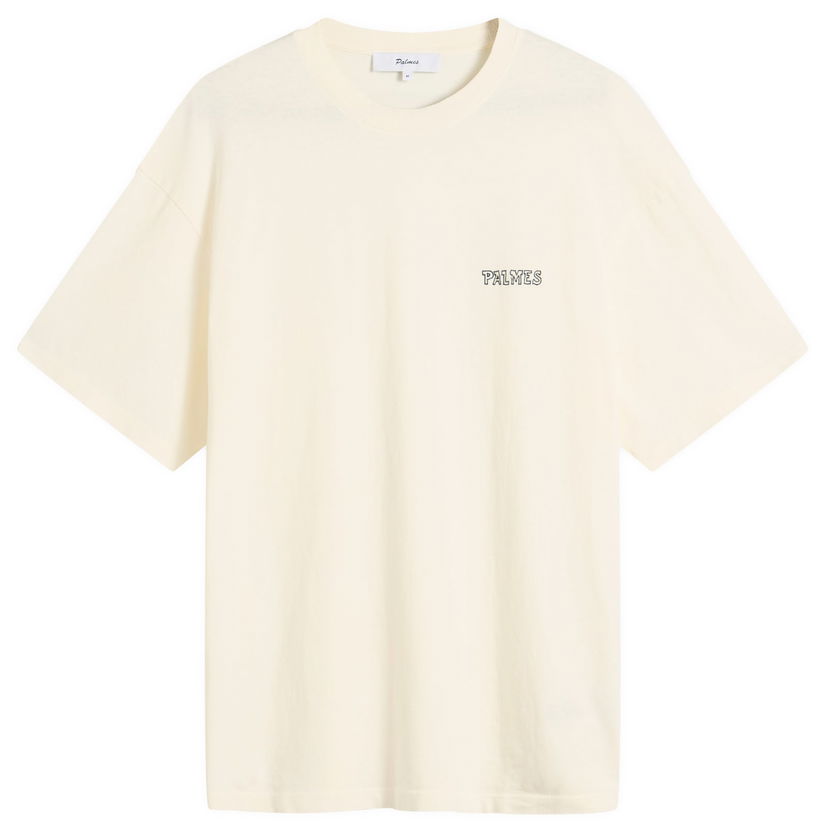 T-shirt Palmes Palmes Logo T-Shirt, Size Small Beige | P10-0053-036