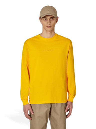 T-shirt Jordan Wordmark Longsleeve T-Shirt Gul | FJ0702-739