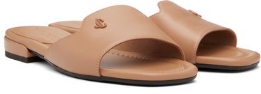 Sneakers och skor Jimmy Choo Jimmy Choo Dina Flat Sandals Beige | DINA FLAT, 3