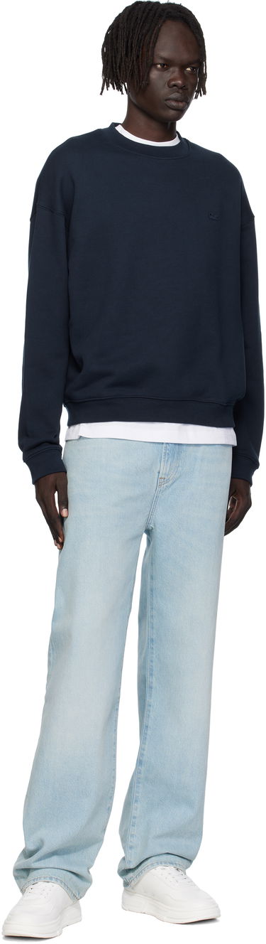 Sweatshirt Lacoste Lacoste Croc Signature Sweatshirt Mörkblå | SH7745_166, 3