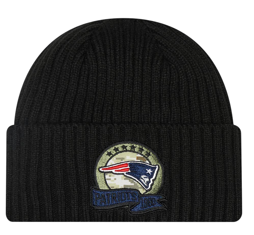 Mössa New Era New Era New England Patriots Knit Beanie Svart | 60291195-60291195