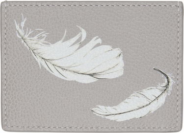 Plånbok Thom Browne Thom Browne Single Feather Print Card Holder Grå | MAW020L-E1353, 1