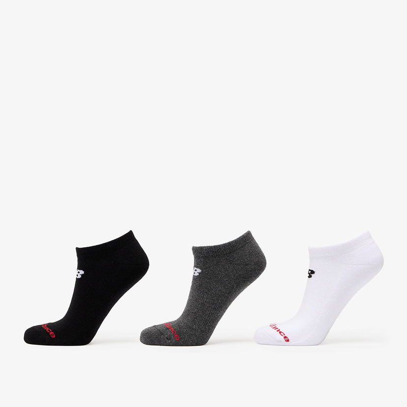 Strumpor New Balance Everyday No Show Socks 3-Pack Vit | LAS51453WM