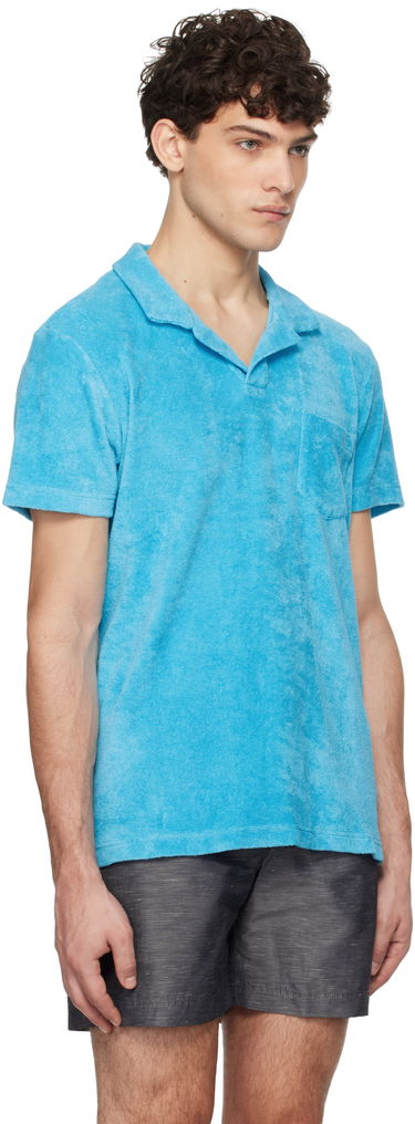 Polotröja Orlebar Brown Orlebar Brown Terry Towelling Polo Shirt Blå | 280079, 1