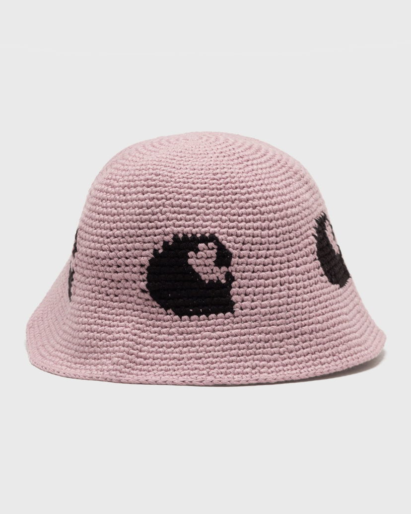Hatt Carhartt WIP Crocheted C-Logo Pattern Bucket Hat Rosa | I034482-2WN.XX