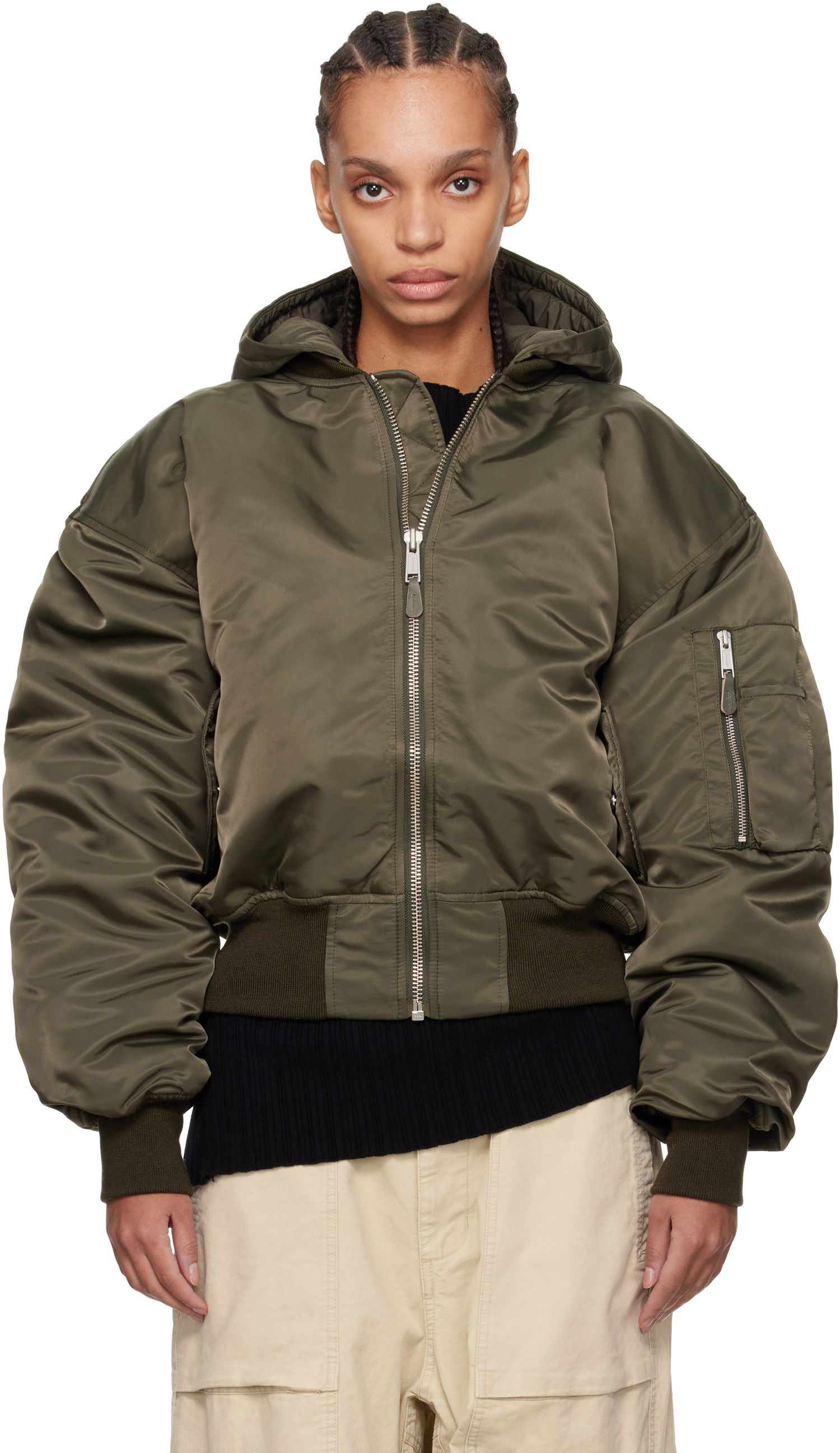 Bomberjacka Entire Studios Entire Studios Broad Bomber Jacket Grön | ES2539JA, 0