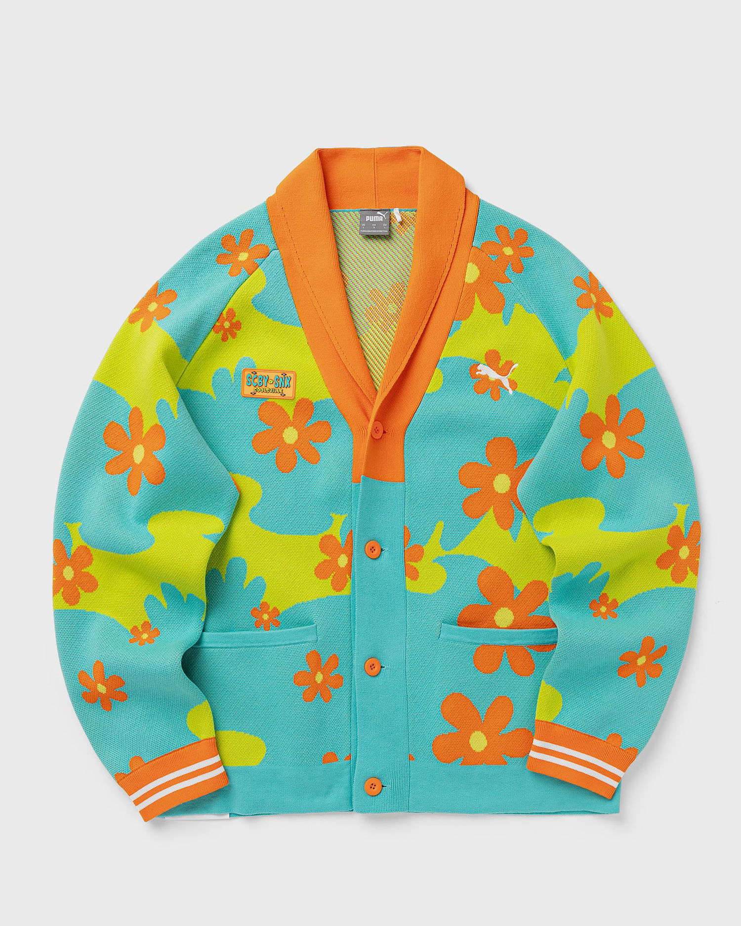 Sweater Puma Scooby Doo X-Large Green Knit Cardigan Blå | 630372-01, 0