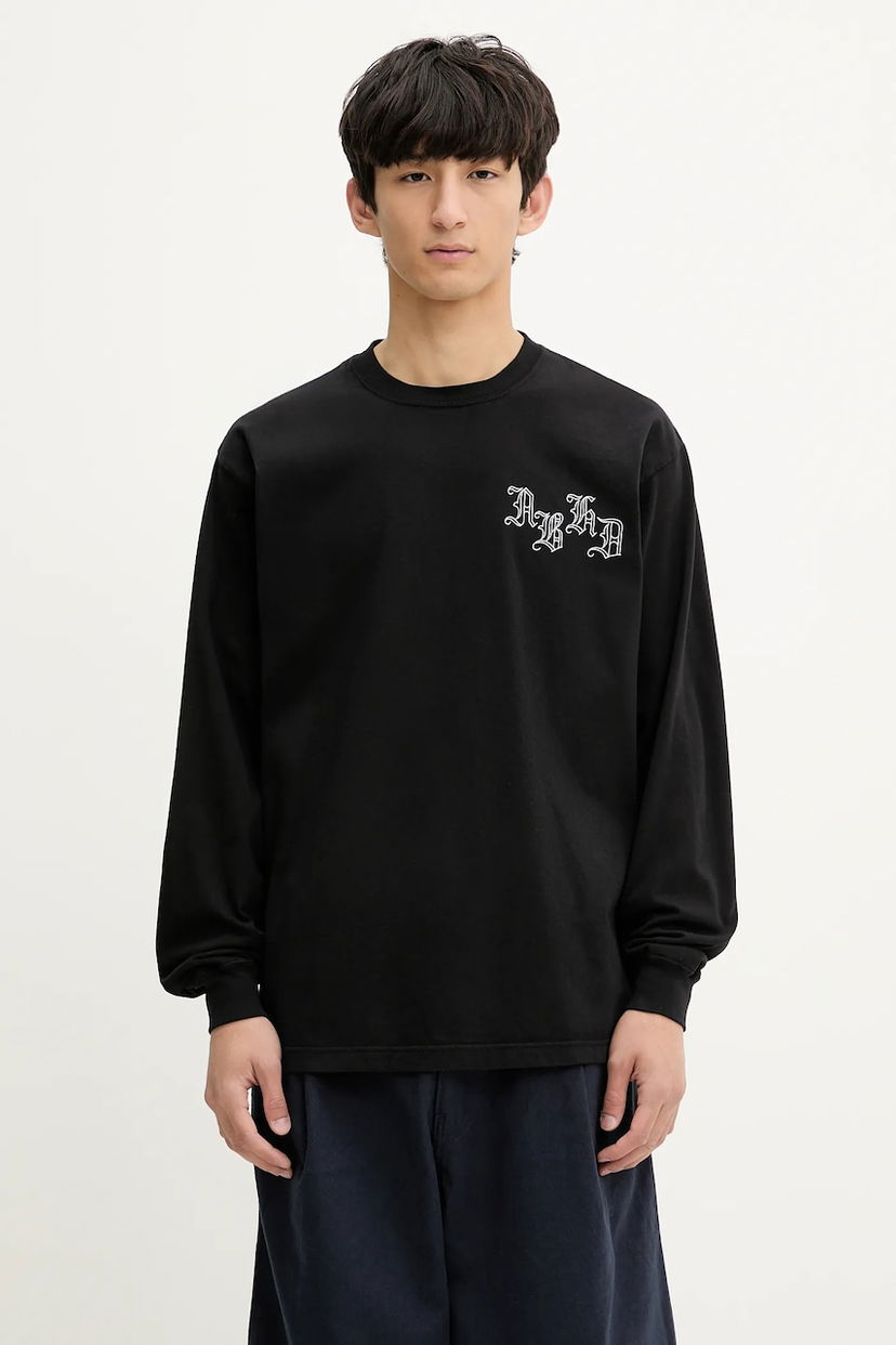 T-shirt Neighborhood NEIGHBORHOOD NH . TEE LS-5 Long Sleeve Graphic T-Shirt Svart | 251PCNH.LT05