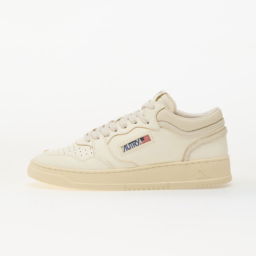 Sneakers och skor Autry Med-Way Mid Wom White/ Marsh Beige | A1UNMYMWEK13