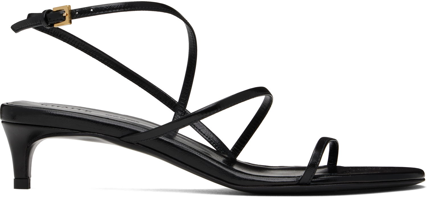 Tillbehör Khaite KHAITE Loop Kitten Heel Sandals Svart | F3076-920, 0