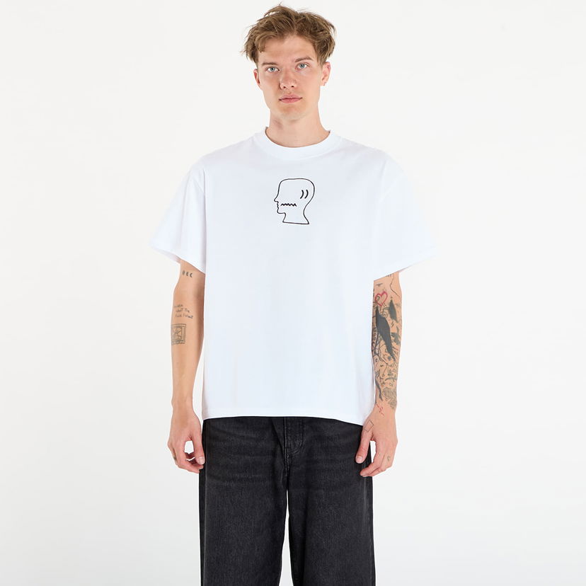 T-shirt Brain Dead Logo head T-shirt White Vit | BDS25T00004820WH01