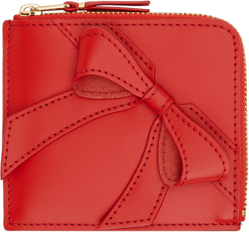 Plånbok Comme des Garçons COMME des GARÇONS Big Bow Zip Wallet Röd | SA3100BB
