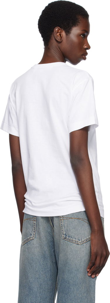 T-shirt Comme des Garçons COMME des GARÇONS PLAY Stud Print Red Heart T-Shirt Vit | AX-T803-051, 2