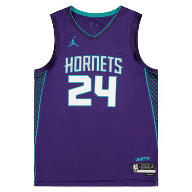 Linne Nike NBA CHARLOTTE HORNETS DRI-FIT STATEMENT SWINGMAN JERSEY BRANDON MILLER Mörkblå | DO9553-566, 1