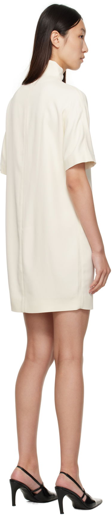 Klä Loulou de Saison Loulou de Saison Elton Short Sleeve Mini Dress Vit | ELTON, 2