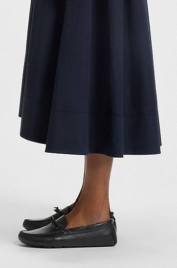 Tillbehör BOSS Leather Driver Moccasins Svart | 50548639, 1